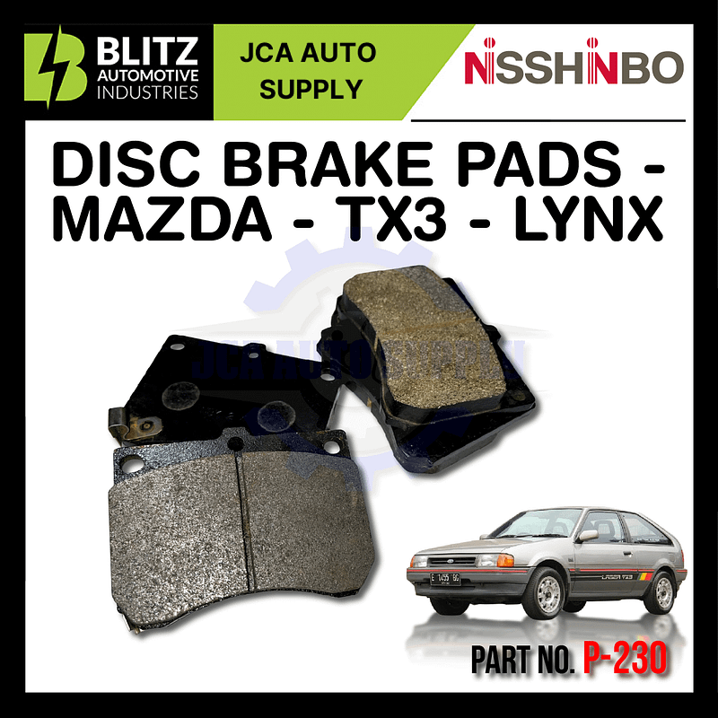 Nisshinbo Front Disc Brake Pad Pcs P Mazda Tx Lynx