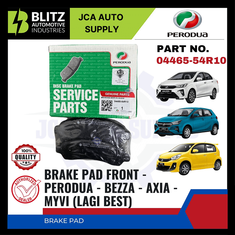 Original Perodua Myvi Lagi Best Axia Bezza Front Brake Pads