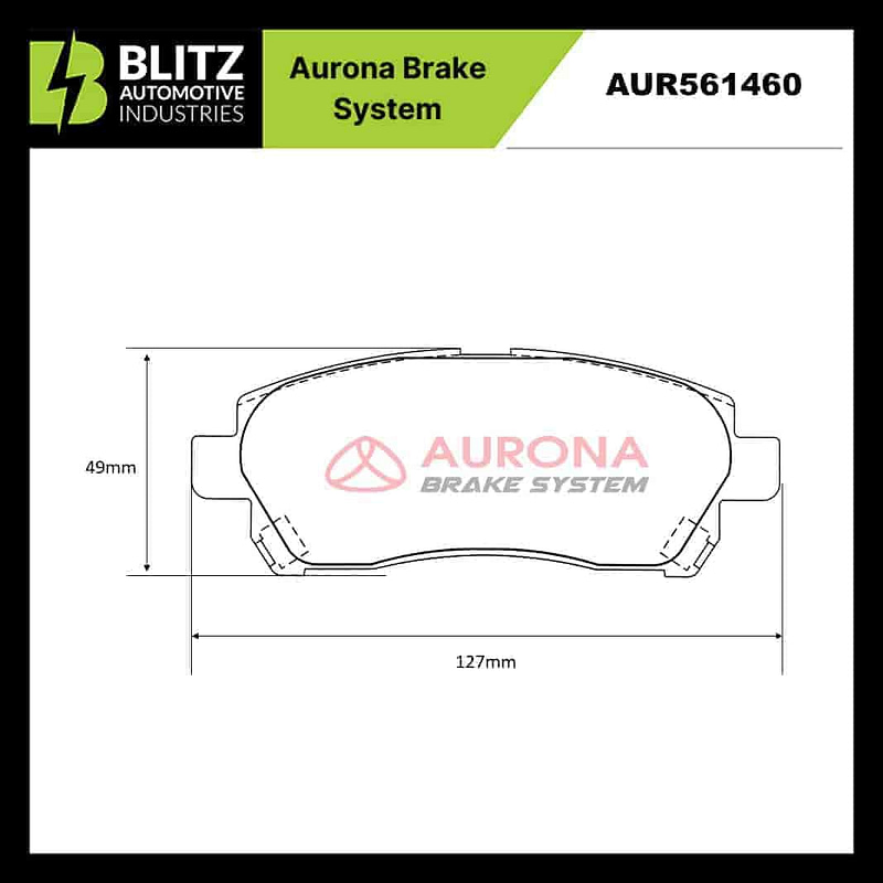 Aurona Brake Pad AUR561460 Front Nautica Avanza Rush Taruna APV