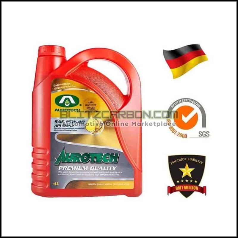 Aurotech Engine Oil 15W-40 Premium Mineral (4L)