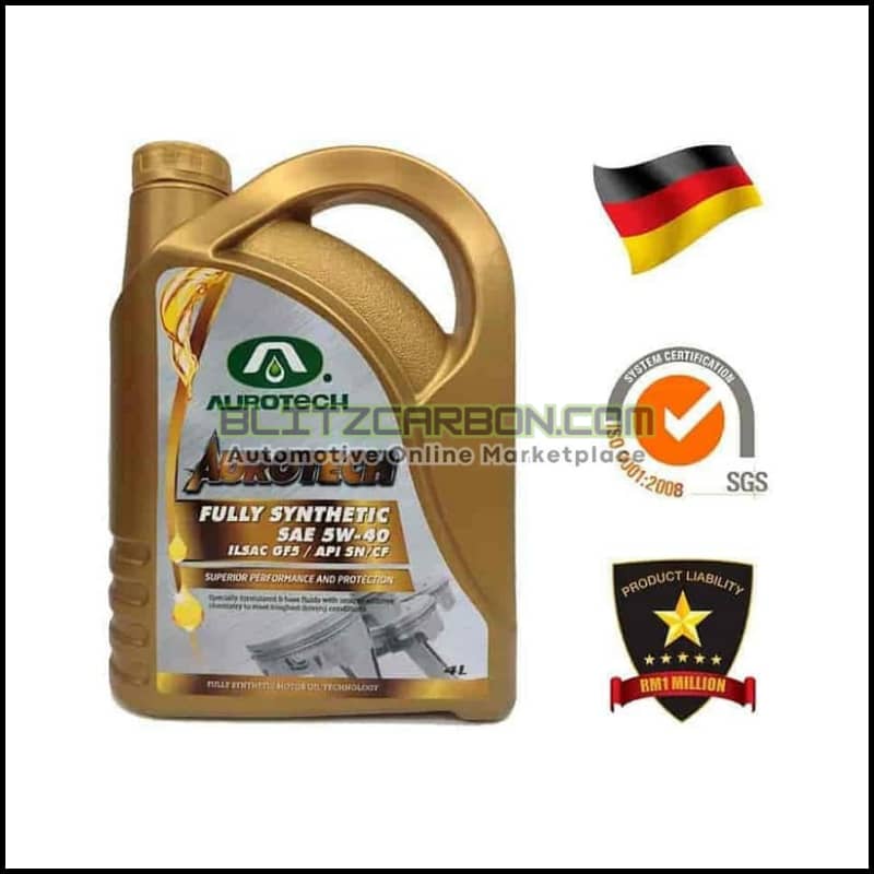 Aurotech Engine Oil 5W-40 Fully Synthetic (4L)