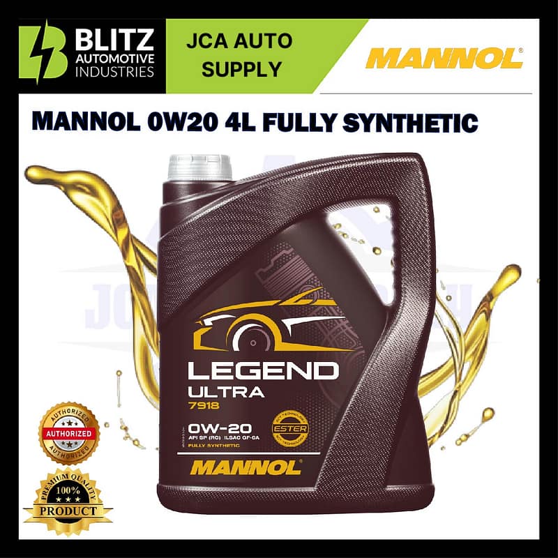Mannol 0W20 4L Engine Oil Fully Synthetic
