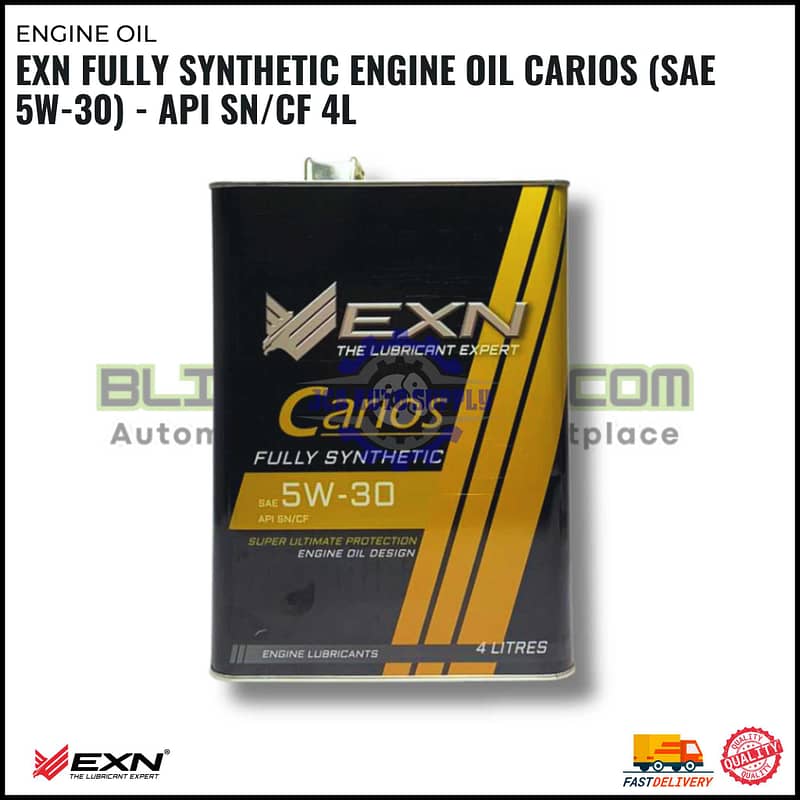 EXN Fully Synthetic Engine Oil Carios (SAE 5W-30) - API SN/CF 4L
