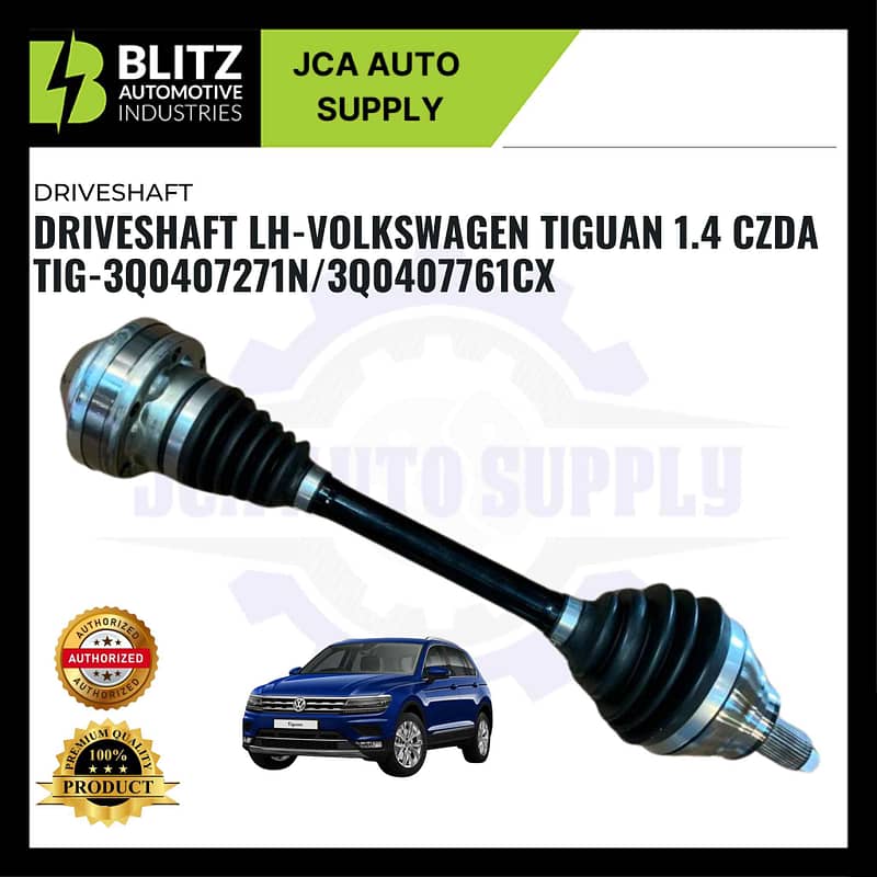 Driveshaft LH-Volkswagen Tiguan 1.4 CZDA TIG-3Q0407271N/3Q0407761CX