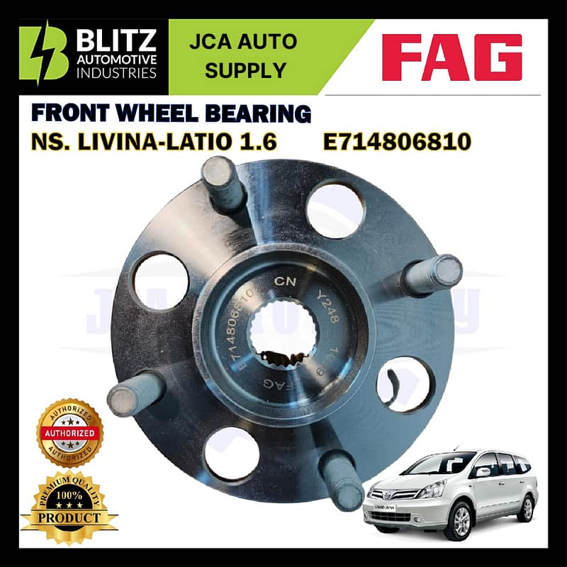 Front Wheel Bearing-Nissan Livina-Latio 1.6-FAG-E714806810