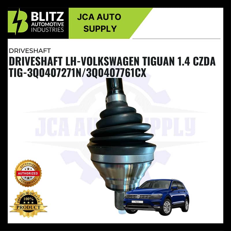 Driveshaft LH-Volkswagen Tiguan 1.4 CZDA TIG-3Q0407271N/3Q0407761CX - Image 2