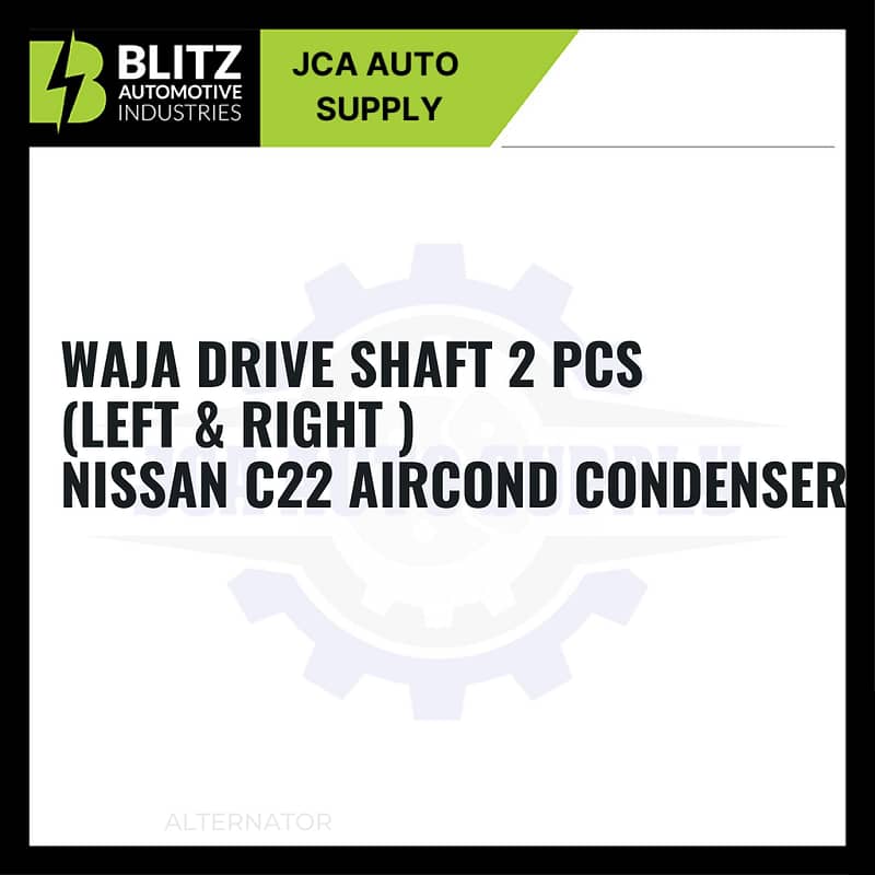 WAJA DRIVE SHAFT NISSAN C22 AIRCOND CONDENSER