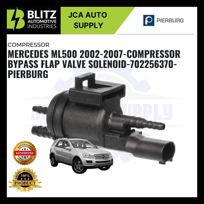 Mercedes Ml500 2002-2007-Compressor Bypass Flap Valve Solenoid-702256370- PIERBURG - Image 3