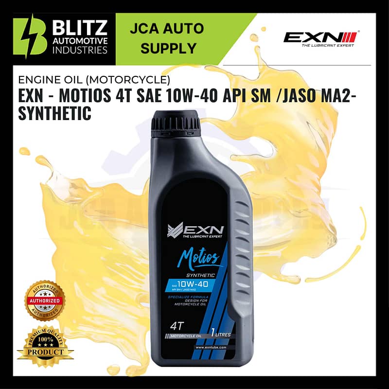 BLITZ EXN MOTIOS 4T SAE 10W 40 API SM JASO MA2 SYNTHETIC (1)