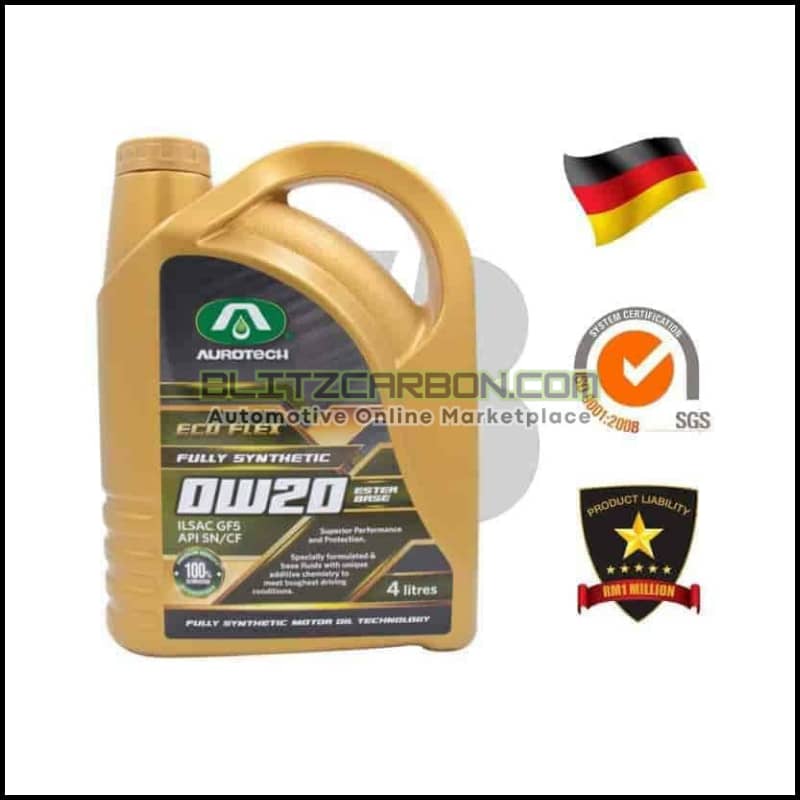 Aurotech Engine Oil 0W-20 Fully Synthetic (4L)