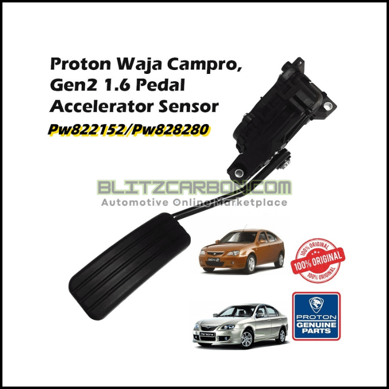 Original Proton Waja Campro, Gen2, Persona 1.6 Pedal Accelerator Sensor ( PW822152 )