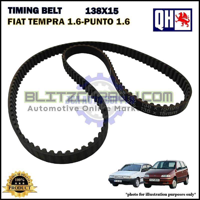 Tali Timing-Fiat Tempra 1.6-Punto 1.6-Timing Belt-QHUK-QTB245 (138X15)