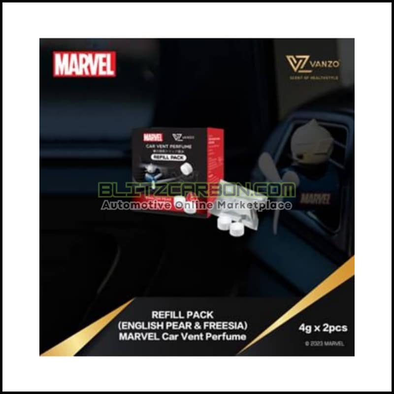 [Refill Pack] VANZO Marvel Series Car Vent Perfume 4g x 2 (English Pear & Freesia)