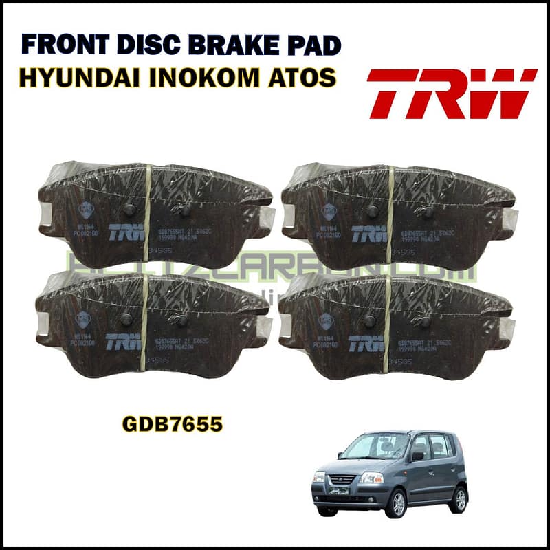 Hyundai Inokom Atos-Front Disc Brake Pad-TRW-GDB7655