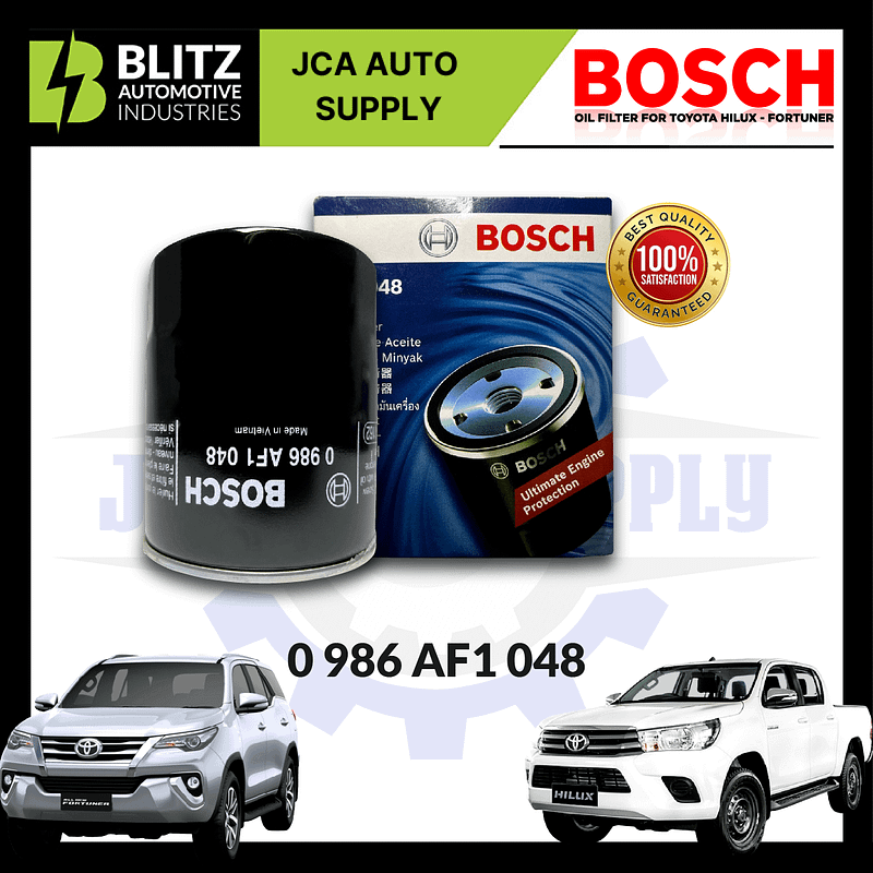 BOSCH OIL FILTER TOYOTA HILUX KUN25 FORTUNER 0986AF1048