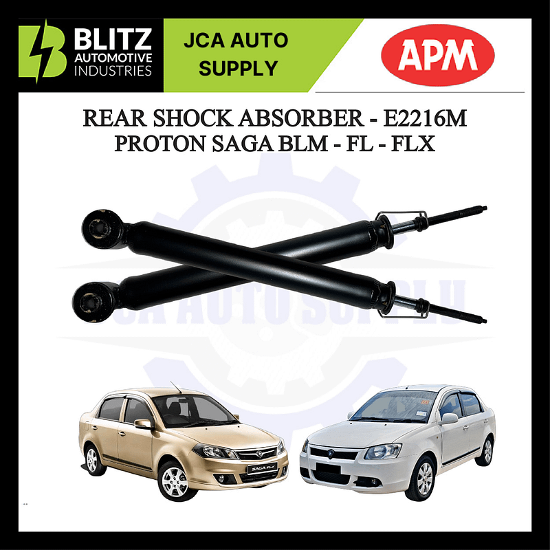 APM REAR SHOCK ABSORBER SET 2PCS PROTON SAGA BLM.FL.FLX