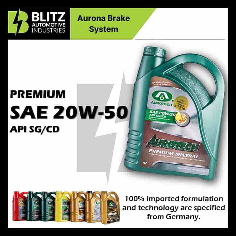 Aurotech Engine Oil 20W50 Premium Mineral (4L)