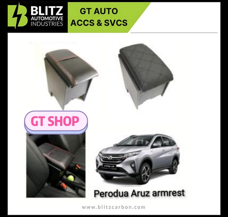 Perodua Aruz armrest console box