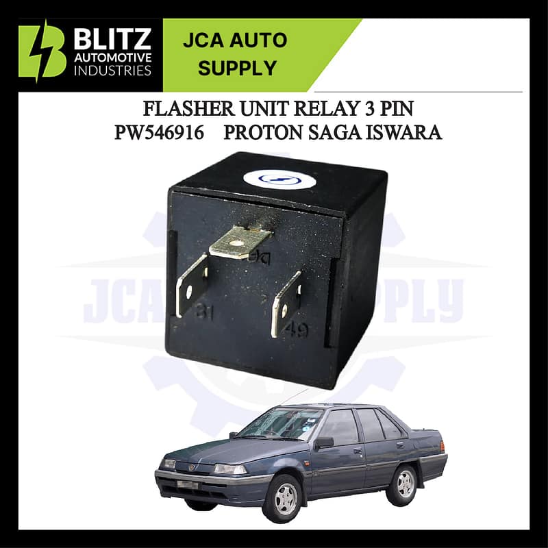 FLASHER UNIT RELAY 3 PIN PROTON SAGA ISWARA VINWAY PW546916