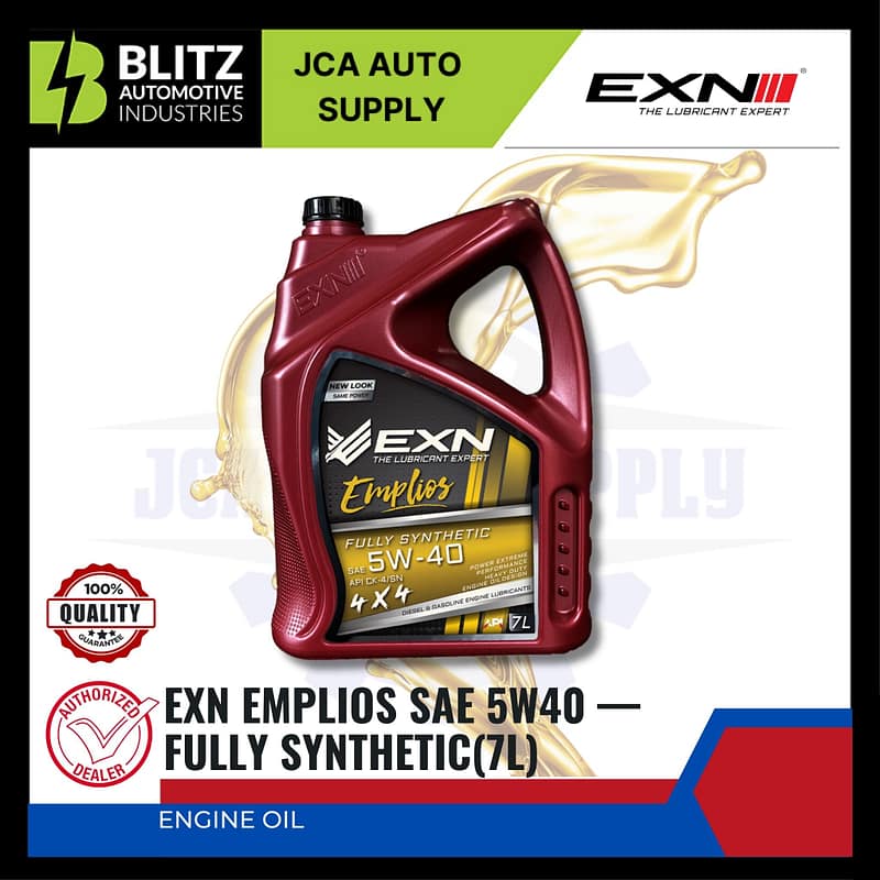 EXN EMPLIOS SAE 5W40 — FULLY SYNTHETIC 7 LITTER