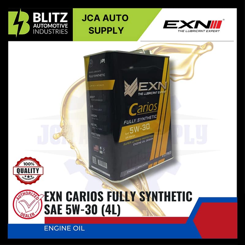 EXN Fully Synthetic Engine Oil Carios (SAE 5W30) API SN/CF 4L