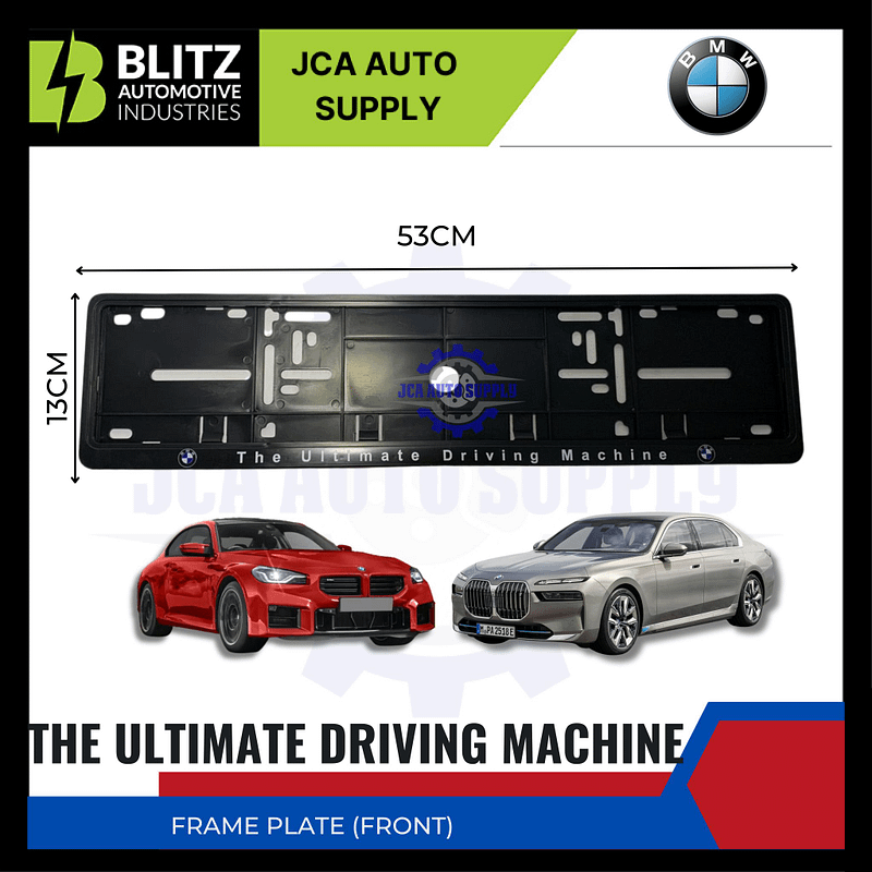 bmw car number plate frame