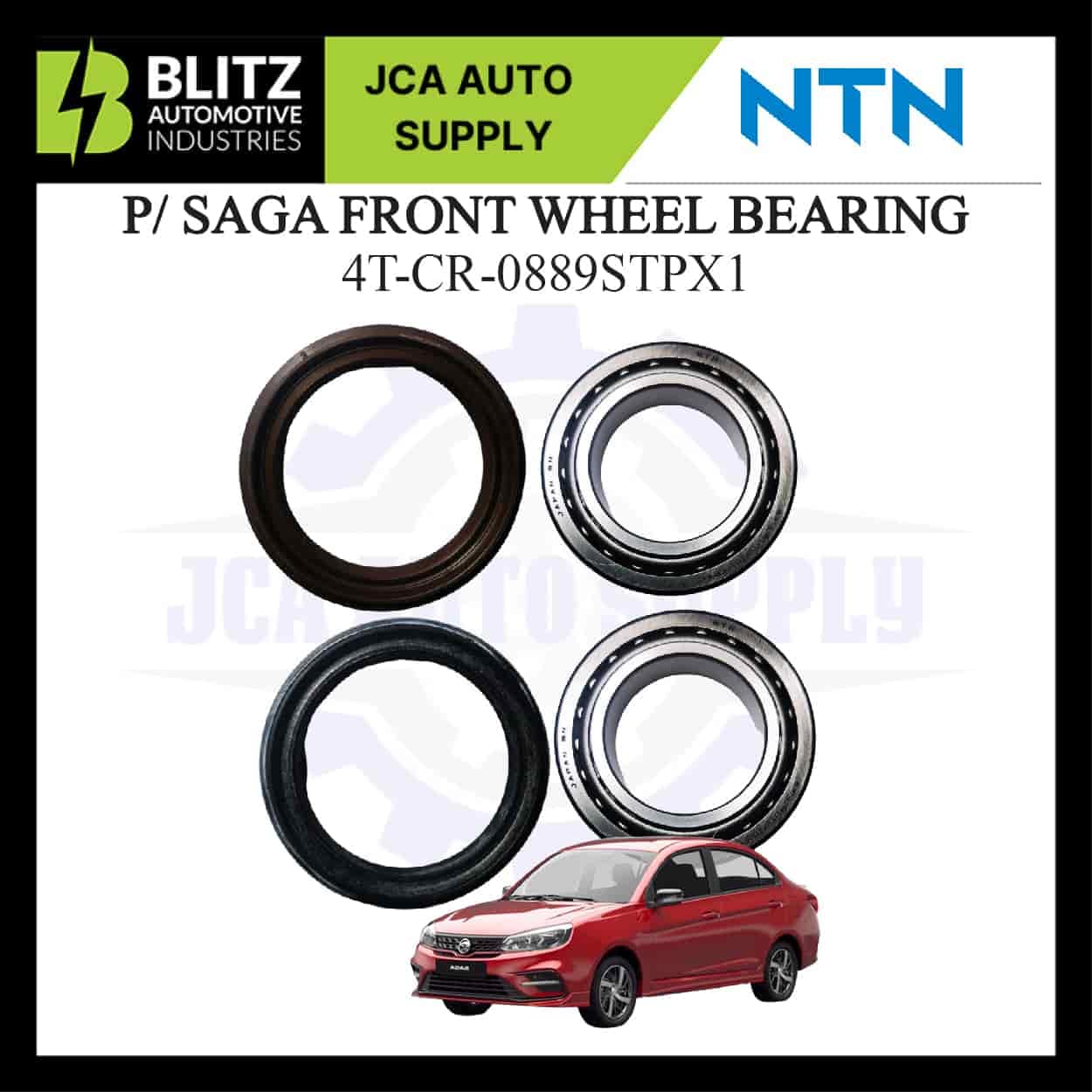 PROTON SAGA FRONT WHEEL BEARING SET NTN (1 SET=2 BEARING + 2 OIL SEALS