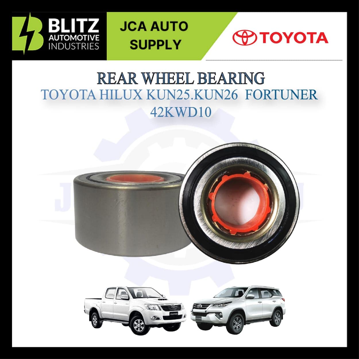 Rear Wheel Bearing for Toyota Hilux KUN25 KUN26 Fortuner 42KWD10