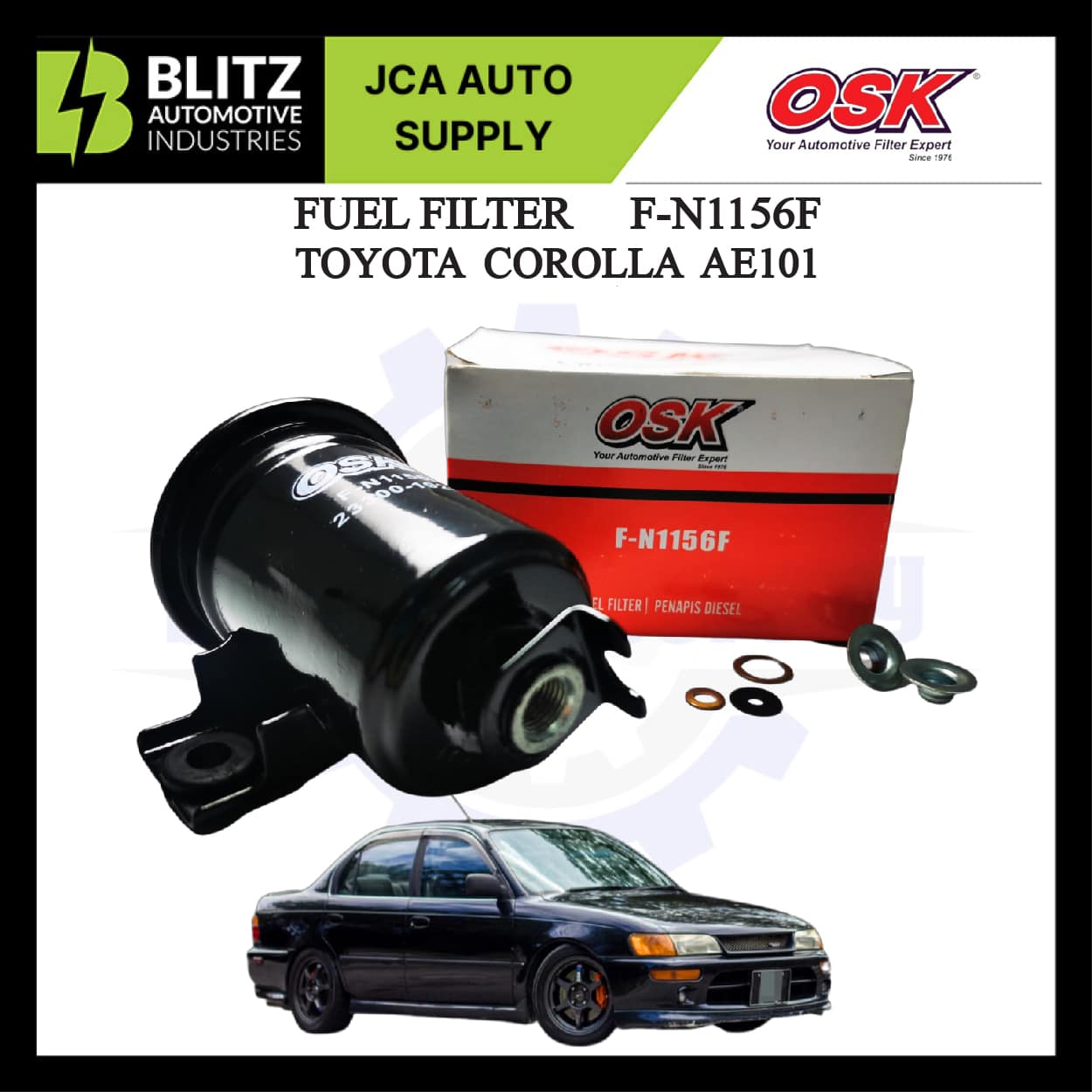 OSK FUEL FILTER TOYOTA COROLLA AE101 FN1156F