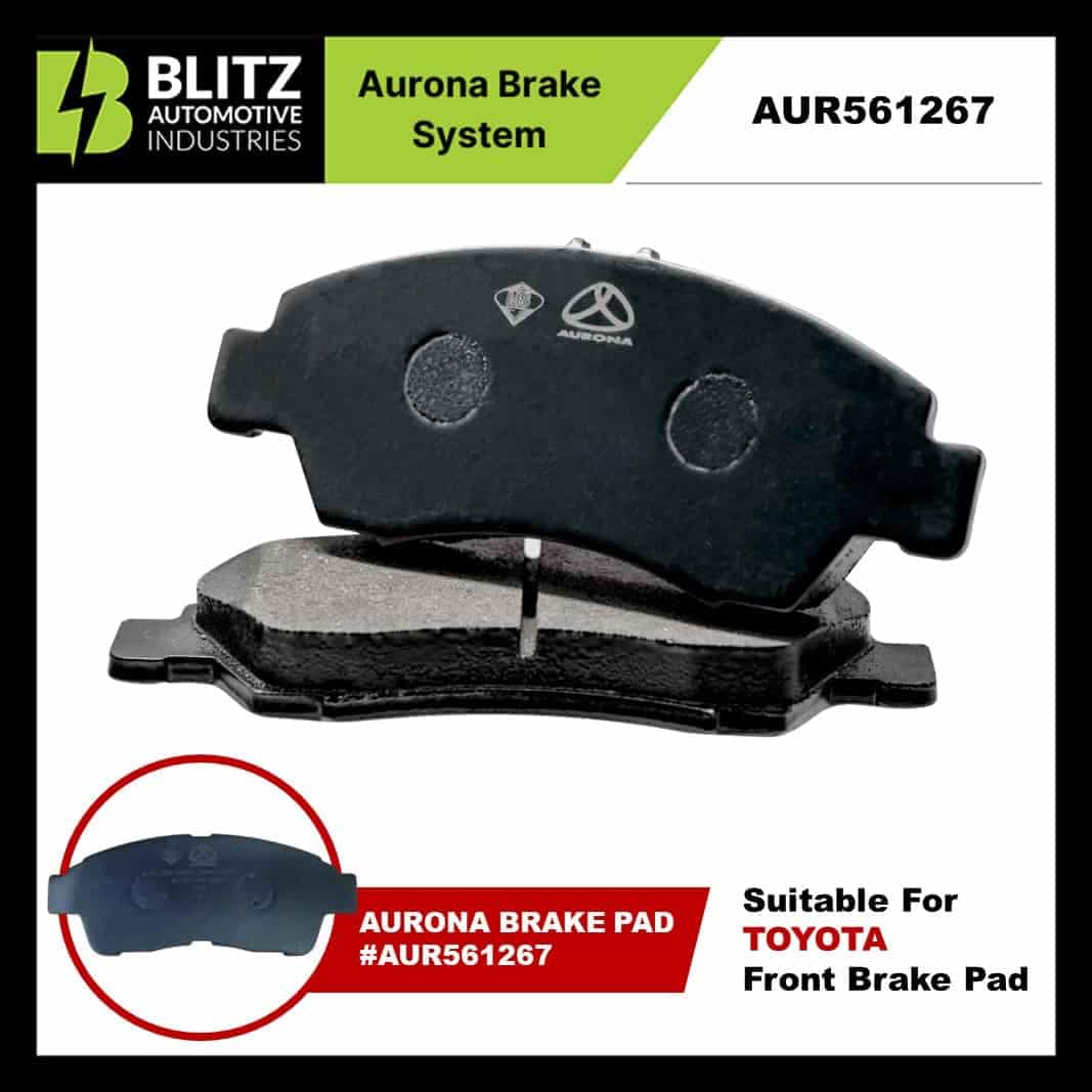 Aurona Brake Pad AUR561267 Front Camry Corolla Ipsum Picnic Prius RAV4