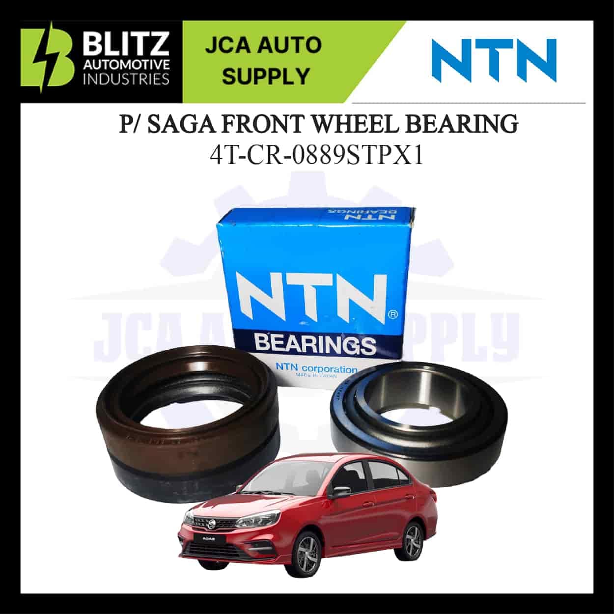 PROTON SAGA FRONT WHEEL BEARING SET NTN (1 SET=2 BEARING + 2 OIL SEALS