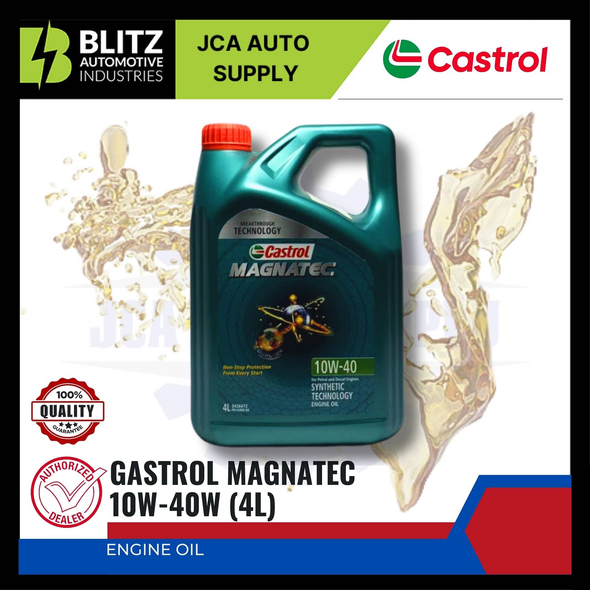 CASTROL MAGNATEC 10W-40W (4L) - Blitzcarbon.com