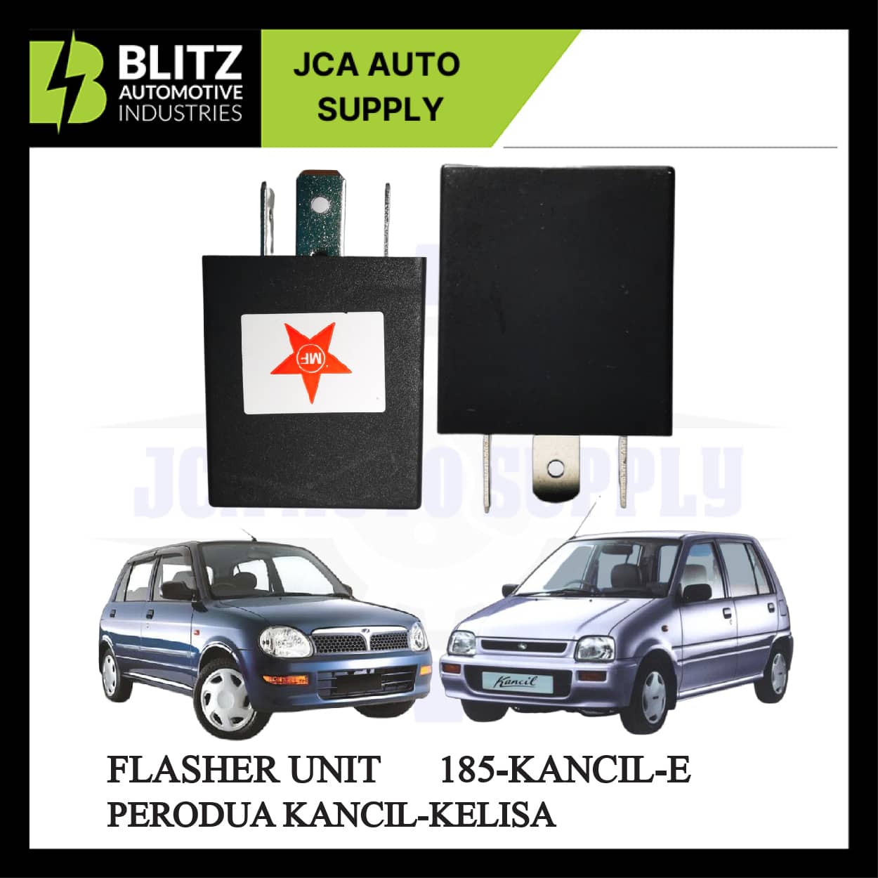 SIGNAL RELAY FLASHER UNIT 3 PIN PERODUA KANCIL, KELISA DAISHIN