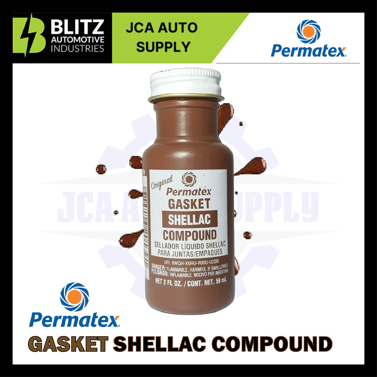 PERMATEX GASKET SHELLAC COMPOUND (59ML) - Blitzcarbon.com