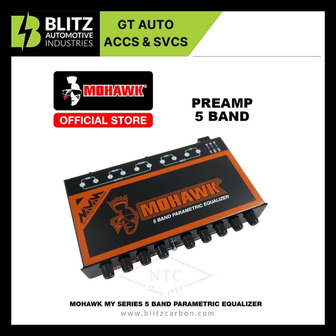 MOHAWK Car Audio MYSERIES 5 Band Parametric Equalizer MY5EQ