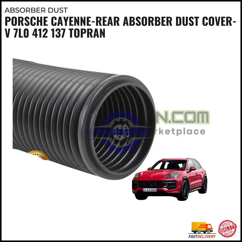Porsche Cayenne-Rear Absorber Dust Cover-V 7L0 412 137 TOPRAN