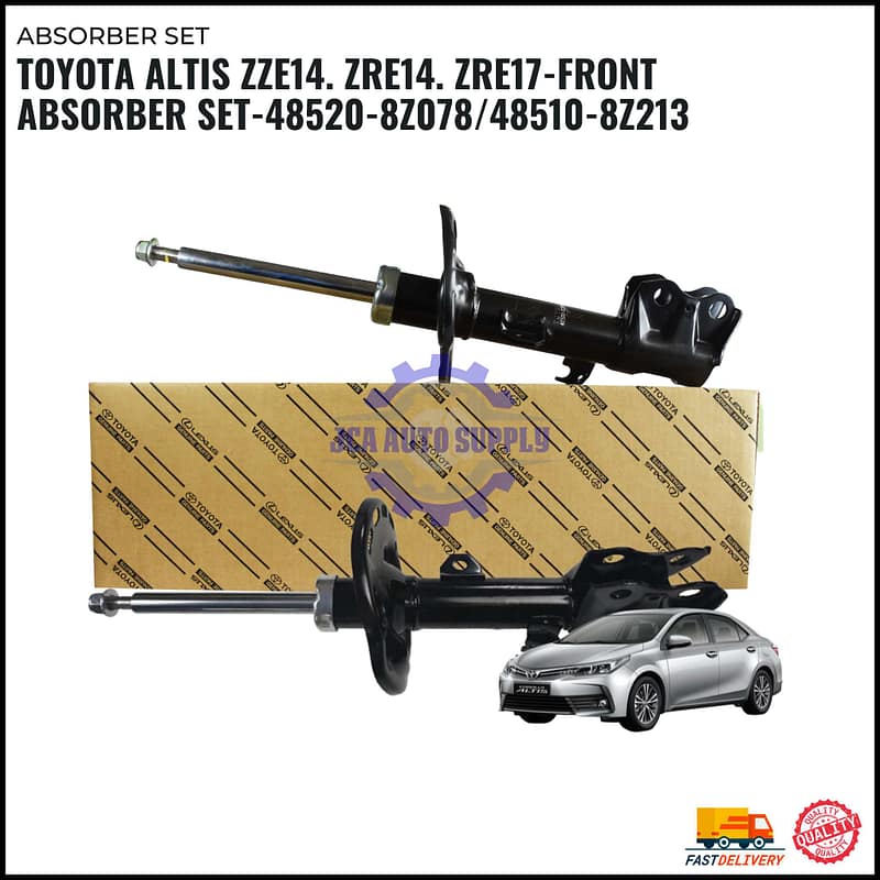 Toyota Altis ZZE14. ZRE14. ZRE17-Front Absorber Set-48520-8Z078/48510-8Z213