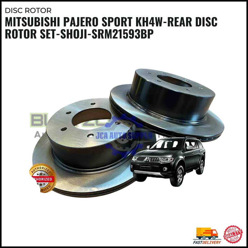 Mitsubishi Pajero Sport KH4W-Rear Disc Rotor Set-SHOJI-SRM21593BP