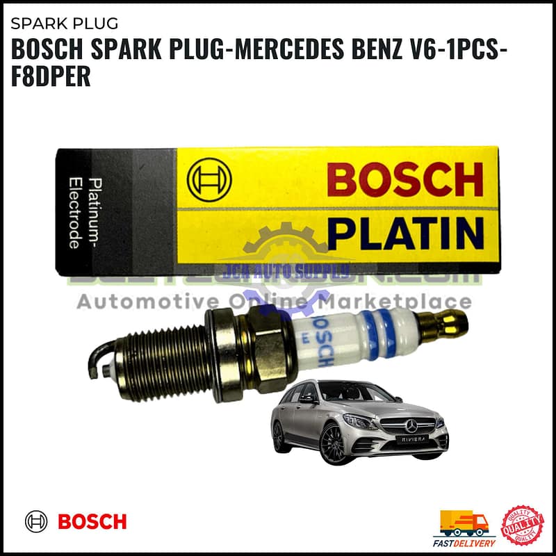 BOSCH Spark Plug - MERCEDES BENZ V6 - 1PCS - F8DPER