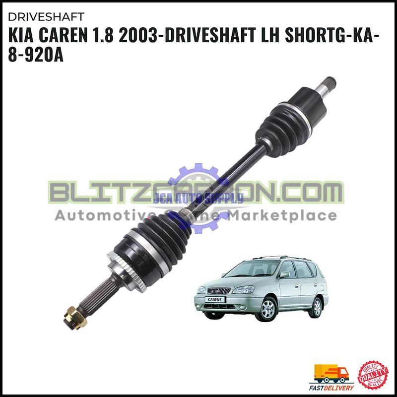 Kia Caren 1.8 2003-Driveshaft LH Short-KA-8-920A