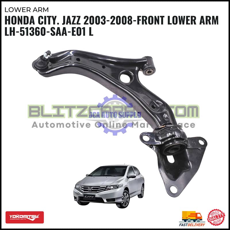 Honda City TMO. Jazz TGO 2008-2013-Front Lower Arm