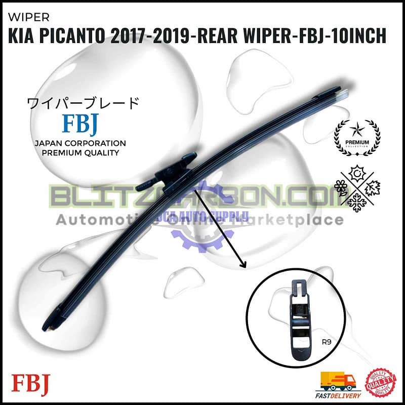 Kia Picanto 2017-2019-Rear Wiper-FBJ-10inch