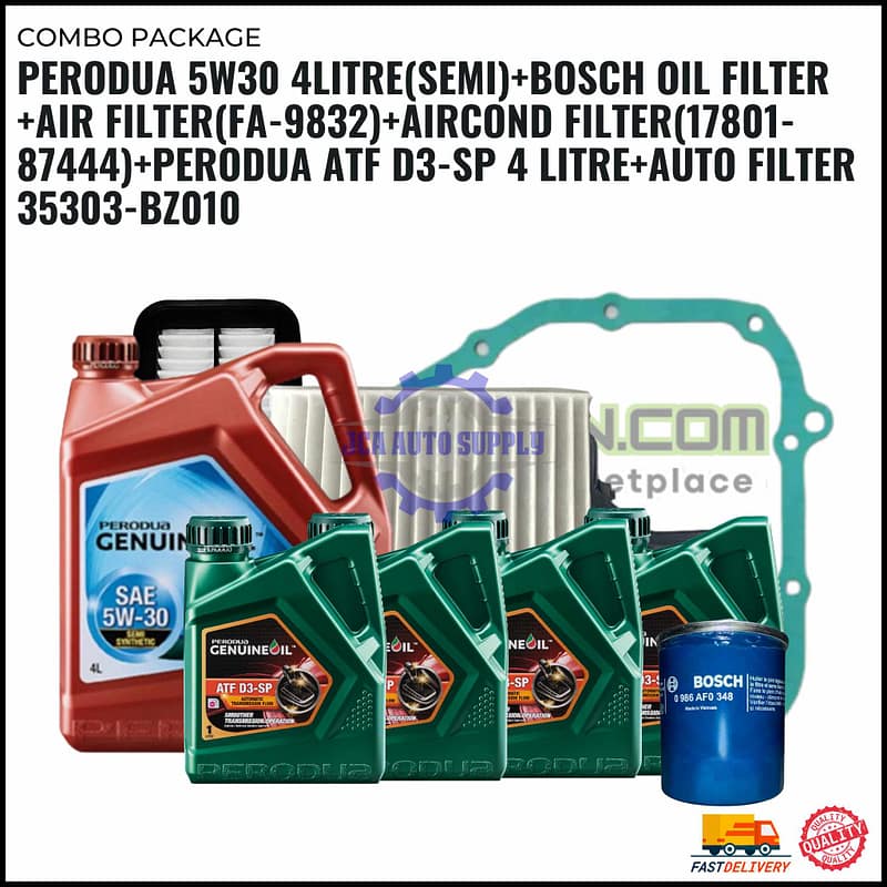 PERODUA with ATF (4Litre) & AUTO FILTER-MYVI ICON (2014-2017)*MYVI 2014.ALZA 2014-2018