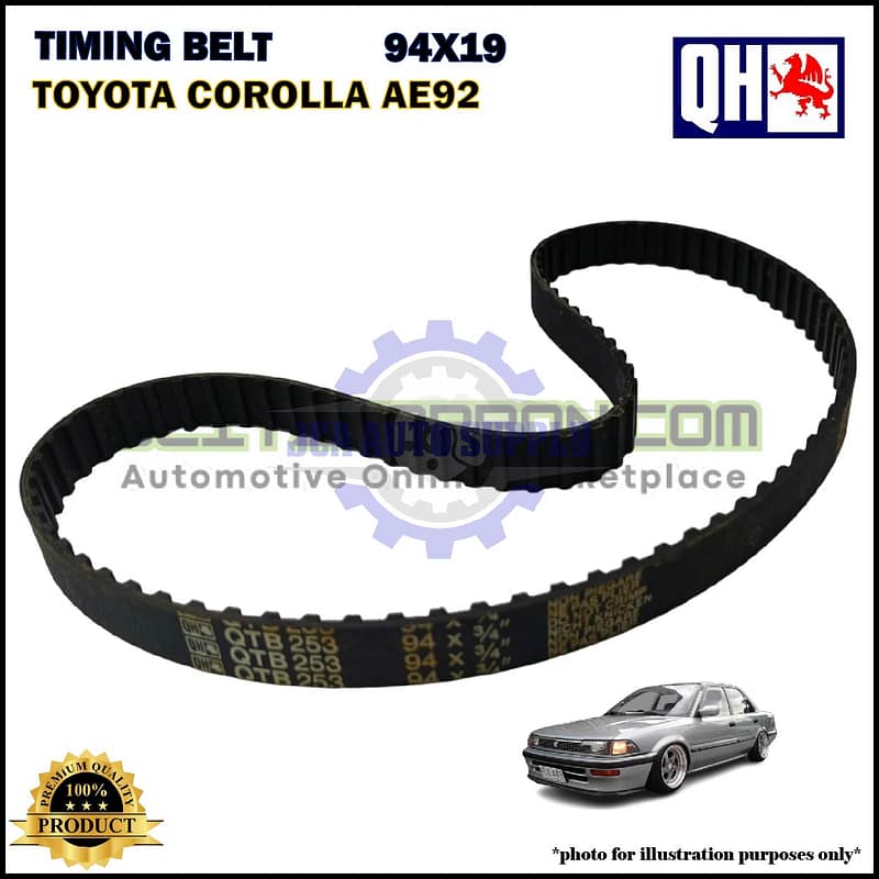 Tali Timing-Toyota Corolla AE92-Timing Belt-QHUK-QTB253 (94X19)