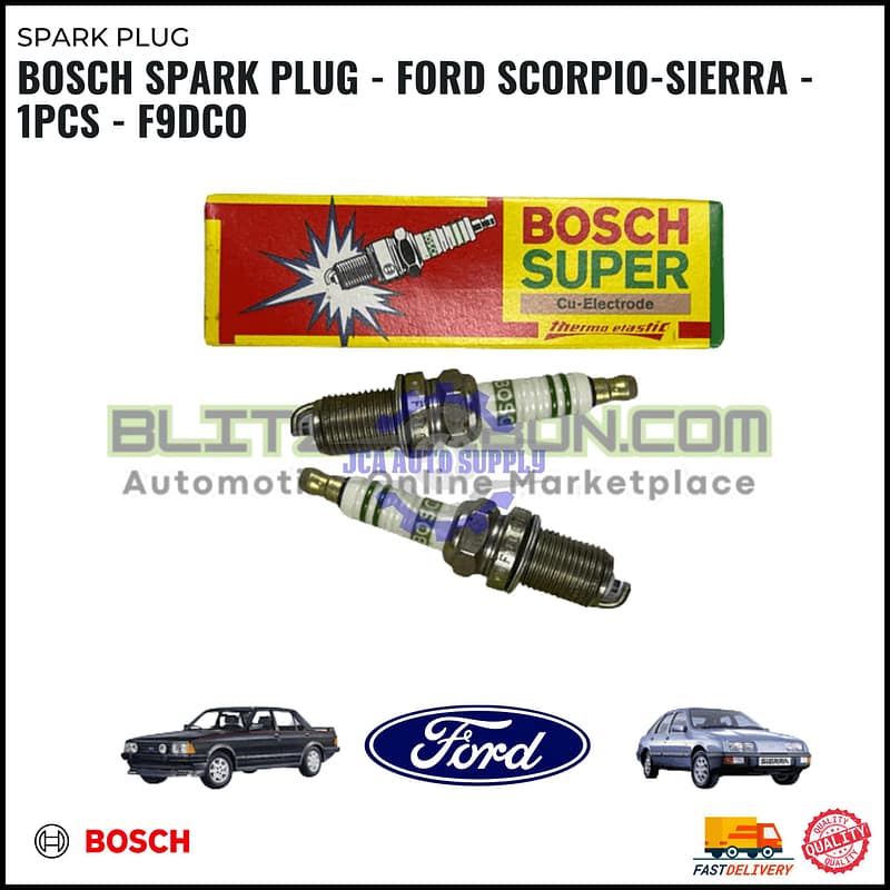 BOSCH Spark Plug - Ford Scorpio-Sierra - 1PCS - F9DCO