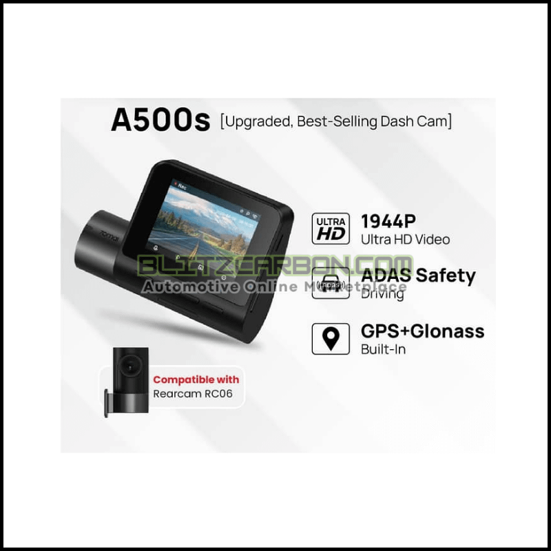 70mai A500s Dashcam Pro Plus+ GPS Built-in Car Cam Dual Record Night Vision Driving Safety ADAS