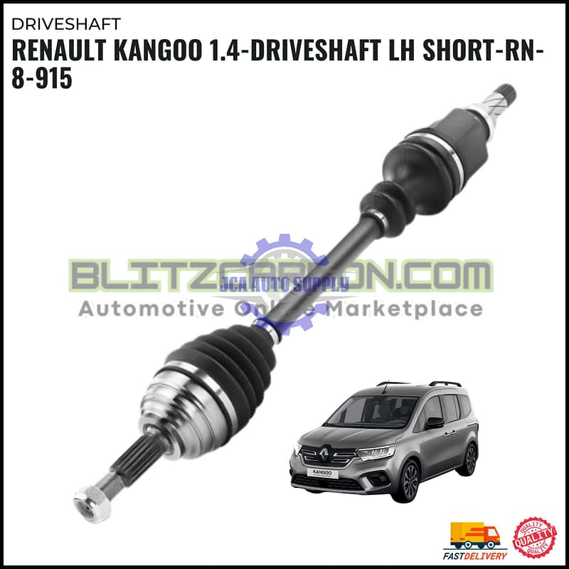 Renault Kangoo 1.4-Driveshaft LH Short-RN-8-915