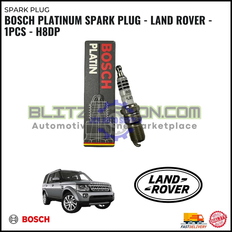 BOSCH Platinum Spark Plug - Land Rover - 1PCS - H8DP