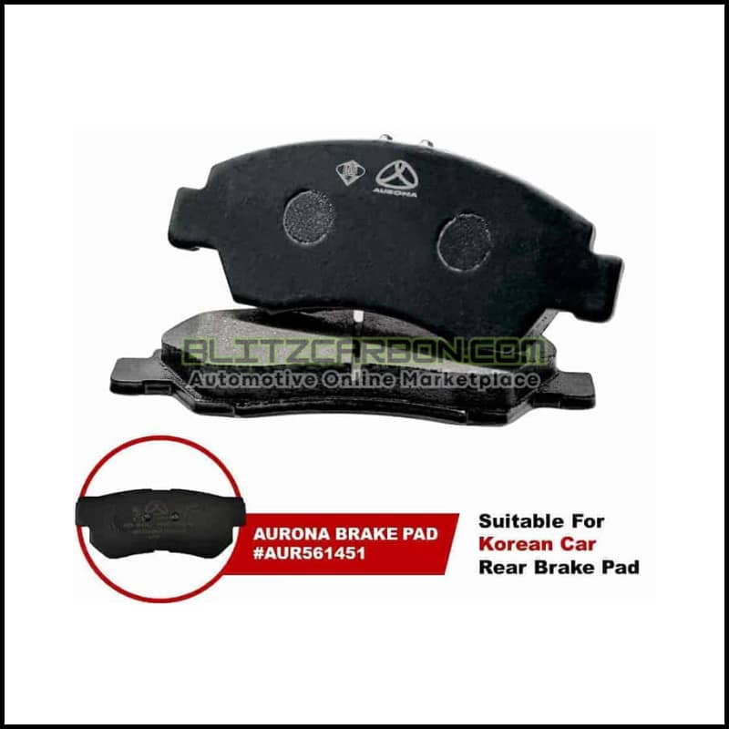 Aurona Brake Pad AUR561451 Rear Elantra Matrix Getz SantaFe Sonata Trajet Tucson Stavic Optima Sportage