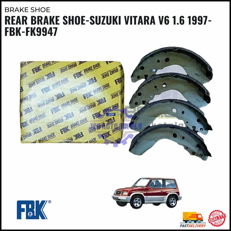 Rear Brake Shoe-Suzuki Vitara V6 1.6 1997-FBK-FK9947